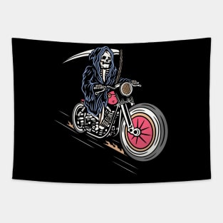 Biker skull Tapestry