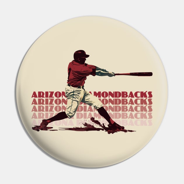 Retro Arizona Diamondbacks Slugger Pin by Rad Love