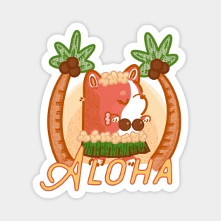 Aloha Corgi Magnet