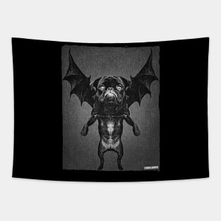 Pug Inferno Tapestry