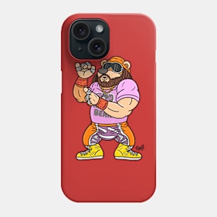 Macho Bear Grizzly Savage! Phone Case