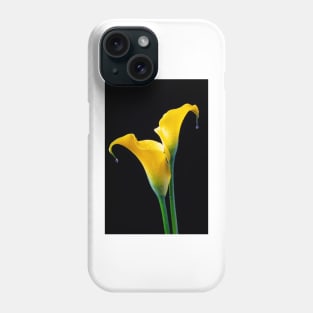 Two Wet Calla lilies Phone Case