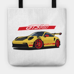 Car 911 gt3 rs yellow red Tote