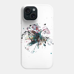 Abstract flower bright emotions fluid Phone Case