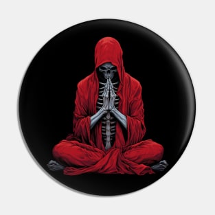 Skeleton Prayer Pin