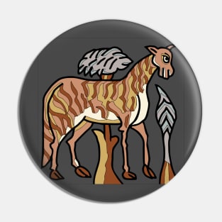 Libyan zebra Pin