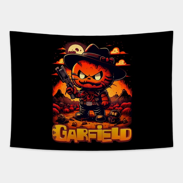 Garfield Cowboy Tapestry by gblackid