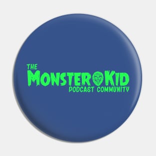 Monster Kid Podcast Community - Green Logo Pin