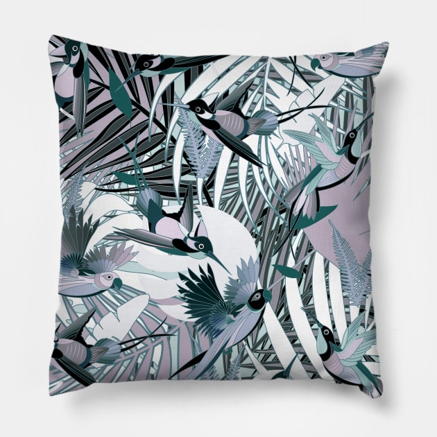 Tropical Birds I. Pillow by matise