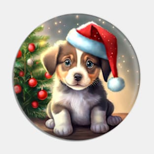 Christmas Puppy Pin