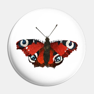 Peacock butterfly Pin