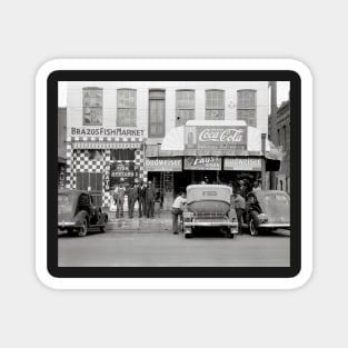 Bar & Restaurant, 1939. Vintage Photo Magnet