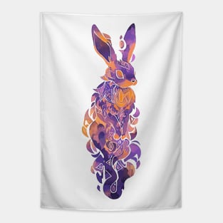 An elf rabbit spirit watercolor Tapestry