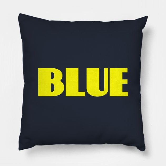 Blue and Yellow design! Pillow by VellArt