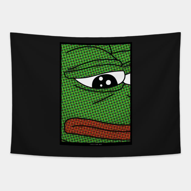 Feels Bad Man (Pepe) Tapestry by Roufxis