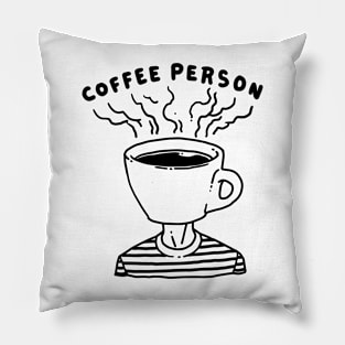 Coffee Person Pillow