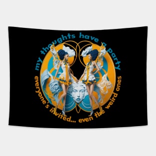 Design for Gemini with Funny Quotation_4 Tapestry