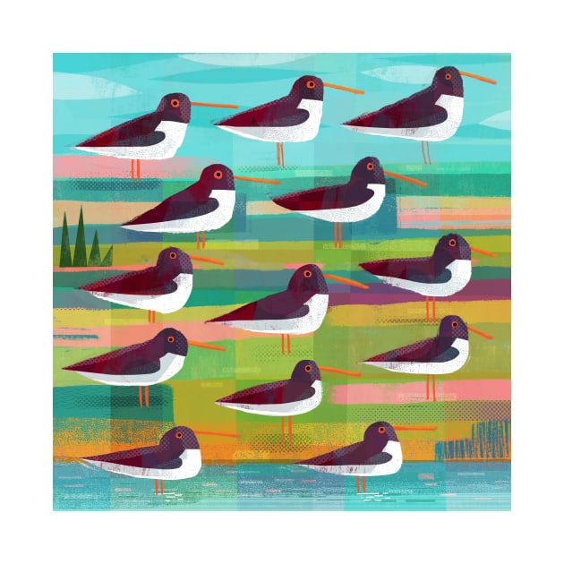 Oystercatchers by Gareth Lucas