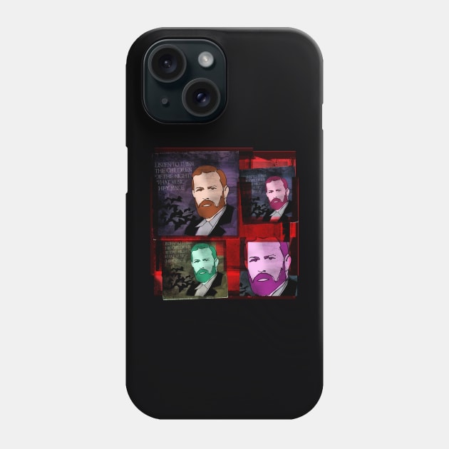 BRAM STOKER, GOTHIC WRITER OF DRACULA, COLLAGE Phone Case by CliffordHayes