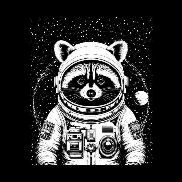 Raccoon astronaut by RusticVintager