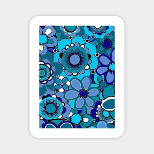 Blue Flowers Magnet