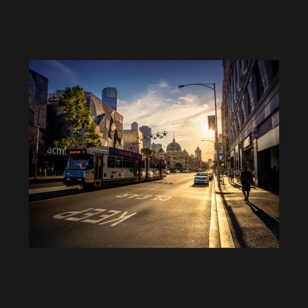 Flinders St Station at Sunset by LukeDavidPhoto