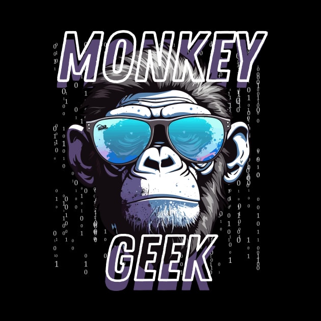 Monkey Geek Funny Gifts for Nerds IT Specialists by MARKBAY Shop