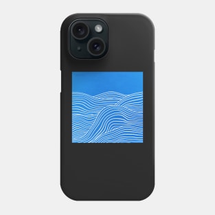 French Blue Ocean Waves Phone Case