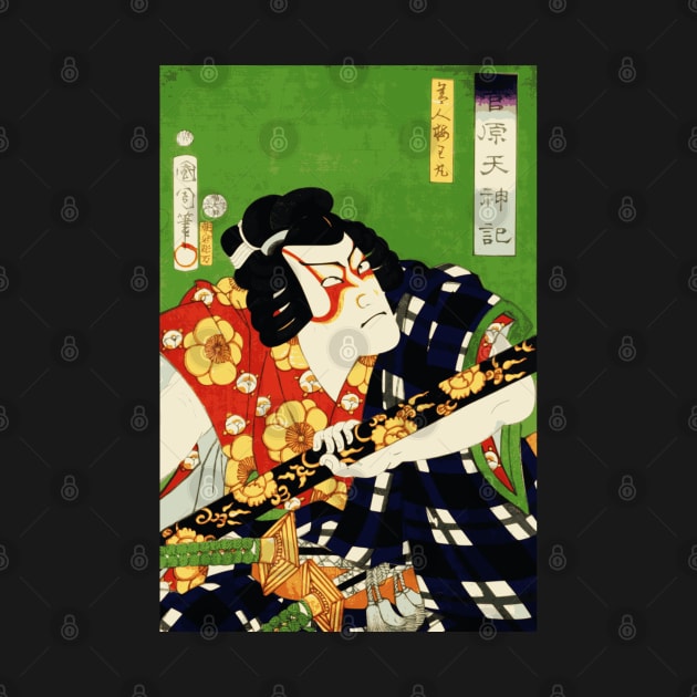 Kabuki Actor As Samurai Warrior With Katana Sword #7 by RCDBerlin