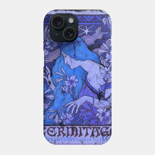 Art Nouveau - L'Ermitage Paul Berthon Alphonse Mucha Phone Case by AltrusianGrace