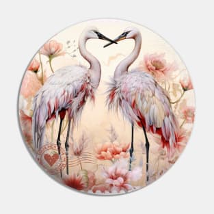 Lovely cute flamingo stamp Pin