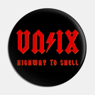 UNIX red Pin