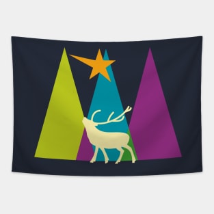 Deer with triangles and star Tapestry