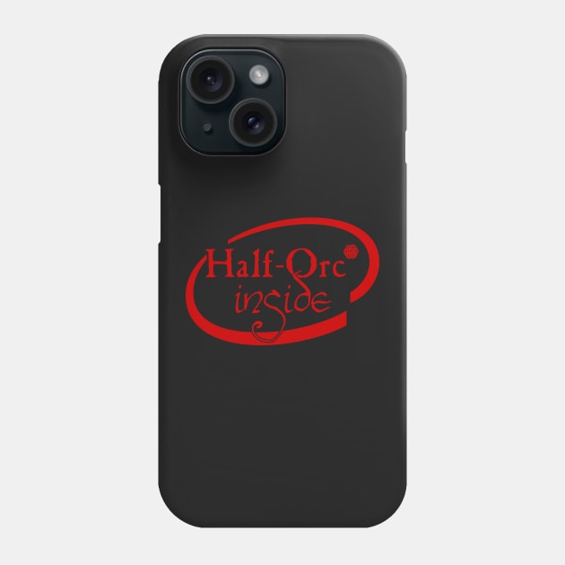 Half Orc Inside Phone Case by SimonBreeze