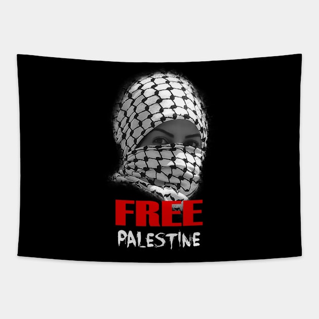 Free Palestine. Palestine Flag Tapestry by Jakavonis