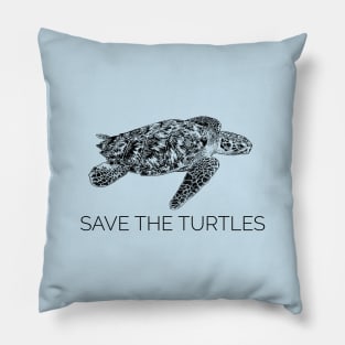 SAVE THE TURTLES Pillow