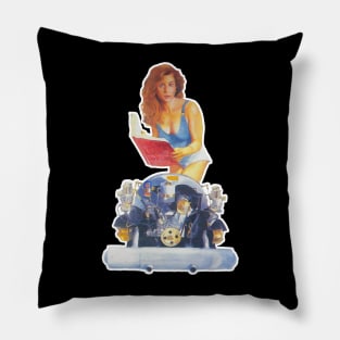 Porsche Engine Girl Pillow