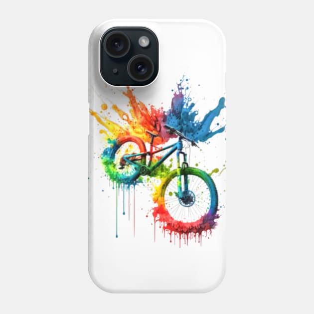 COLORFUL MOUNTAIN BIKE Phone Case by A&A