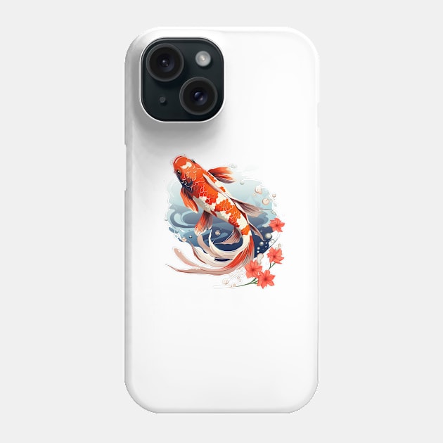 Koi Fish In A Pond Phone Case by zooleisurelife