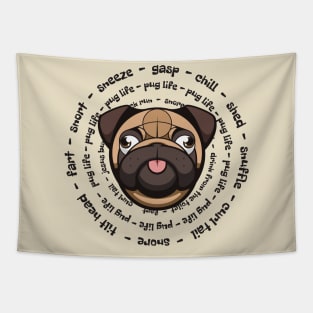 Pug Life Tapestry