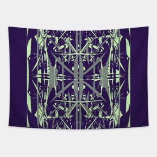 Abstract Industrial: prussian and celadon Tapestry