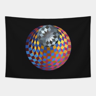 Metallic Cube Gem Tapestry