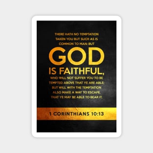 1 Corinthians 10:13 Bible Verse Wall Art Magnet