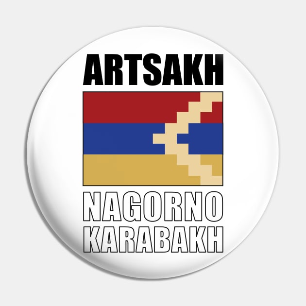 Flag of Artsakh Pin by KewaleeTee