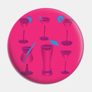 Pink Cocktails Pin