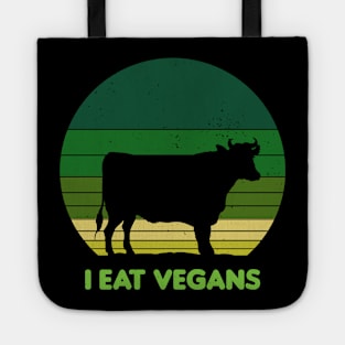 I Eat Vegans Vintage Sunset Tote