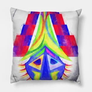 African Mask of Sadness Pillow