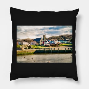 Aberaeron Harbour - Coastal Scenery Pillow