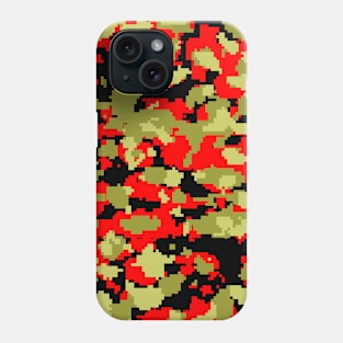 Olive Red Digital Camouflage Phone Case