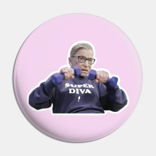 RBG Super Diva Sweatshirt, working out Pin